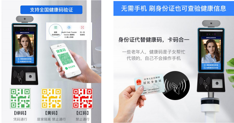 人臉識別測溫健康碼讀取一體機在鄭州的軟件開發與應用